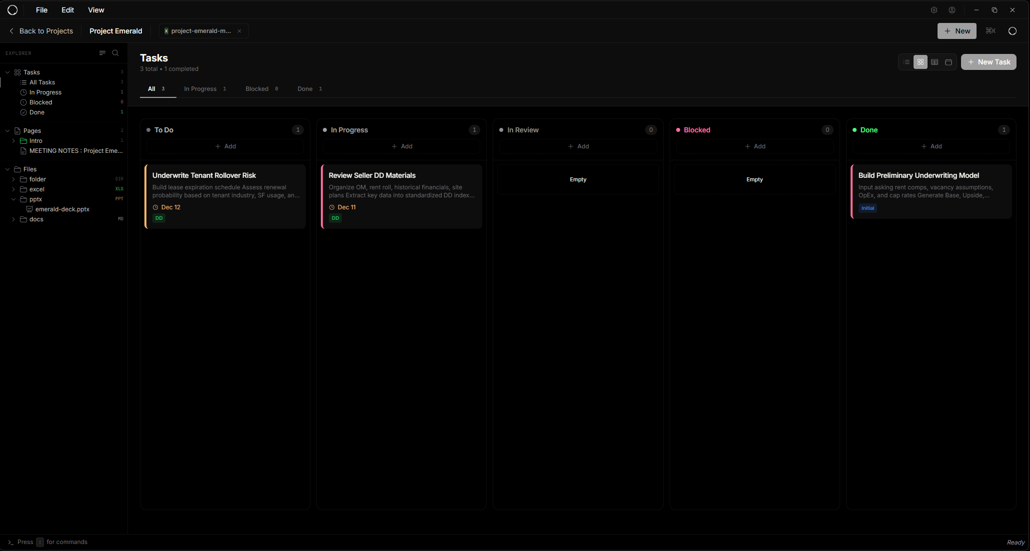 Ovanta Tasks